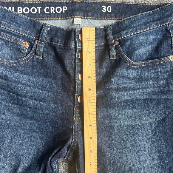J Crew Demi Bootcut crop raw hem jeans size 30 - Picture 8 of 13
